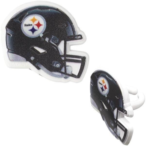 NFL Pittsburgh Steelers™ Helmet Cupcake Rings – 12 Count