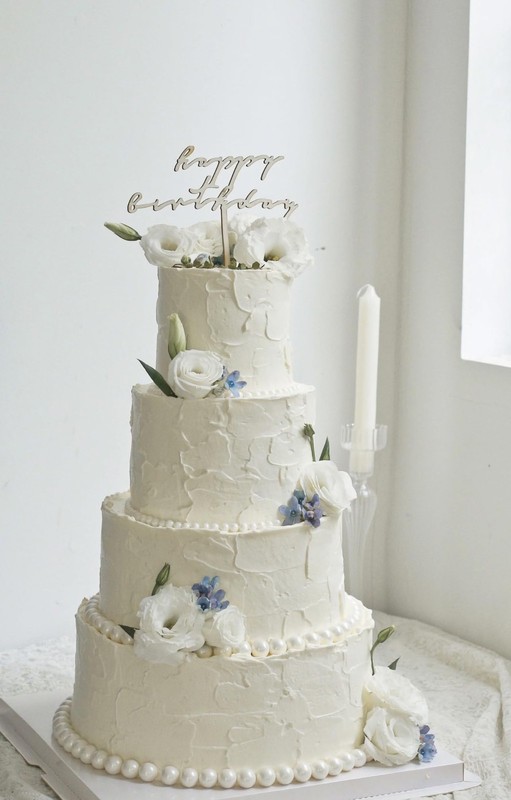 4 Tiers 6" 8" 10" 12" Round Styrofoam Cake Dummies Set White Fake wedding cak gallery
