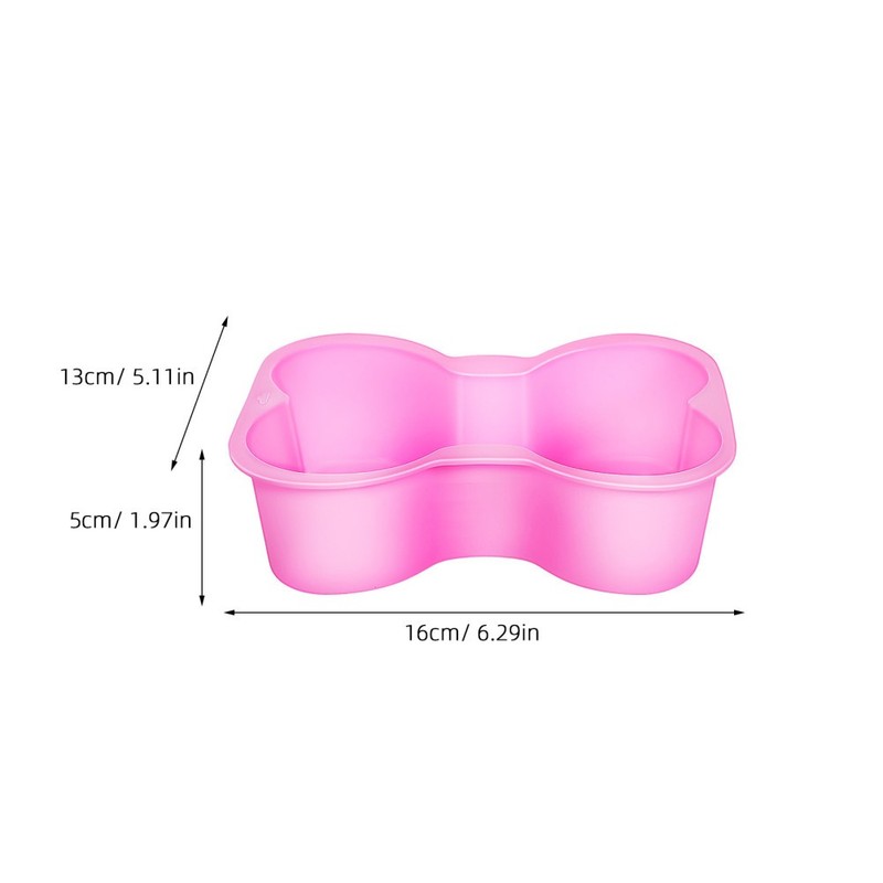 2Pcs Silicone Dog Cake Mold Bone Shape for Kitchen Use with Flexible Baking Pans gallery