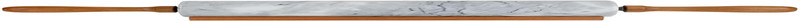 White Marble Stone Rolling Pin with Easy Grip Wood Handles and Wooden Cradle Dis gallery