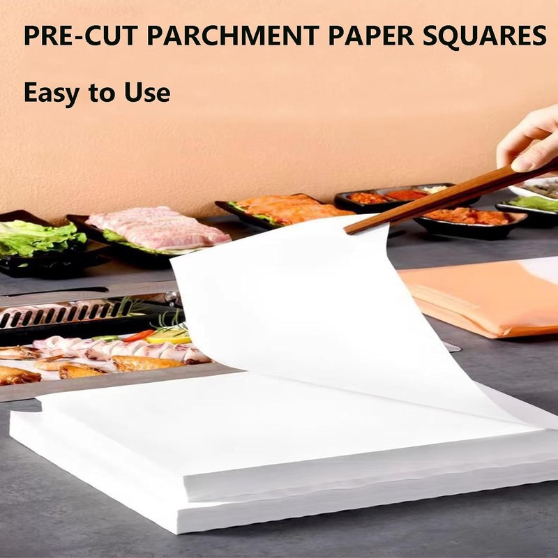 White Parchment Paper Sheets for Baking, Precut Nonsti Baking Paper gallery