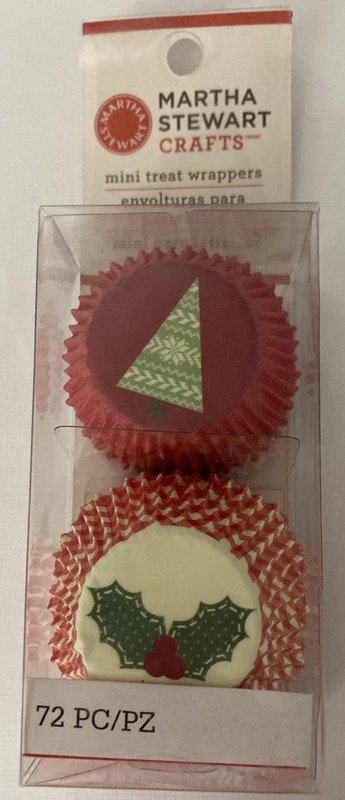 MINI CHRISTMAS TREAT WRAPPER(72pc)Martha Stewart•Tree•Holly•Muffin•Candy•Holiday gallery