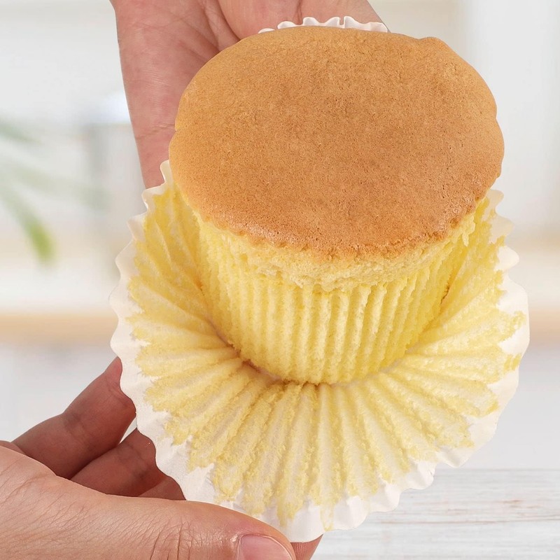 300 Pack Jumbo Cupcake Muffin Liners Greaseproof Large White Baking Cups gallery