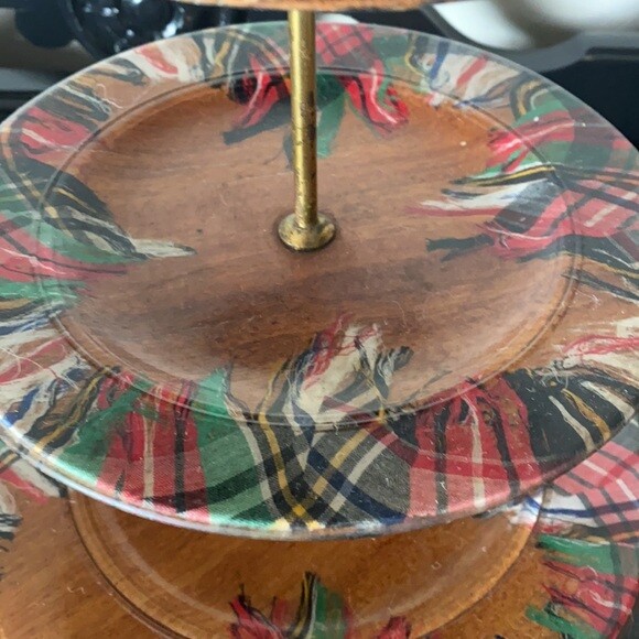 RARE Vintage 1940’s 3 Tier Dessert Stand gallery