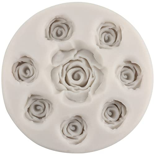 Rose Silicone Candy Mold Mini Flower Fondant Chocolate Molds For Cake Style L gallery