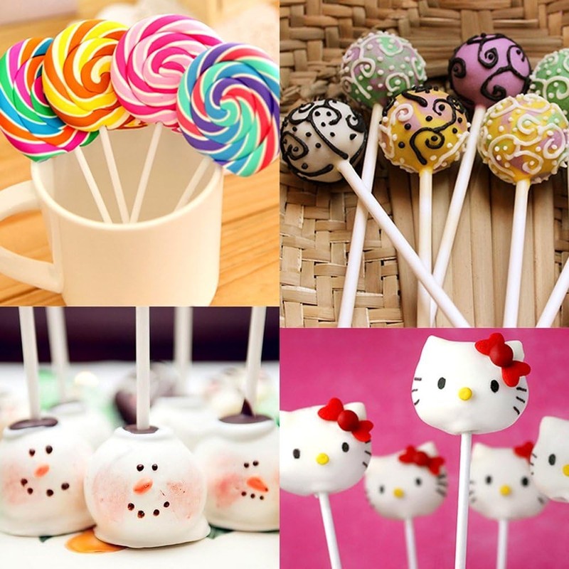 300 Pcs Cake Pop Sticks & Wrappers Including 100 Pack Cake Pop Bags,100 Pack gallery