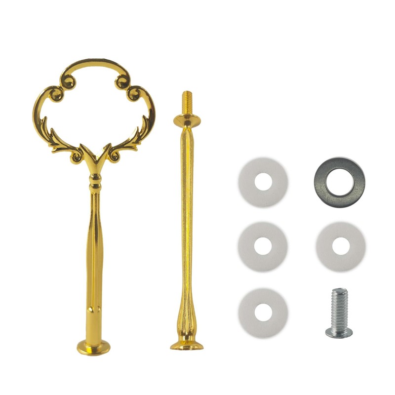 pson 2-Tier Cake Stand Hardware Kit, Flower Design Cupcake and Dessert Stands…