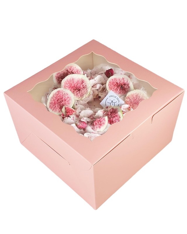 18 Sets 10x10x5 Inch Pink Cake Box With Window And 10 Inch Round Boards gallery