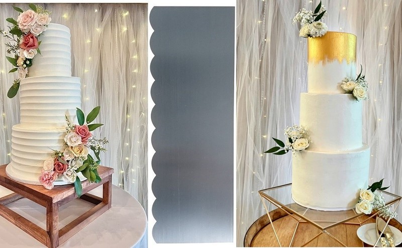 9 inch Stainl Steel Sop Cake b Metal Cake Scraper Cake gallery
