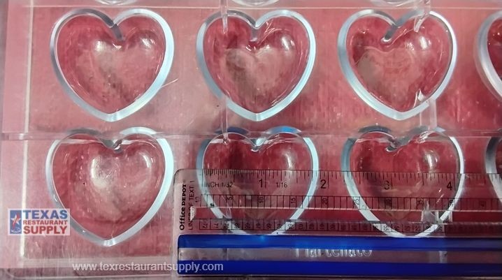 LOT OF 4 MARTELLATO 1995, HEART CHOCOLATE MOLD, 12 CAVITIES gallery