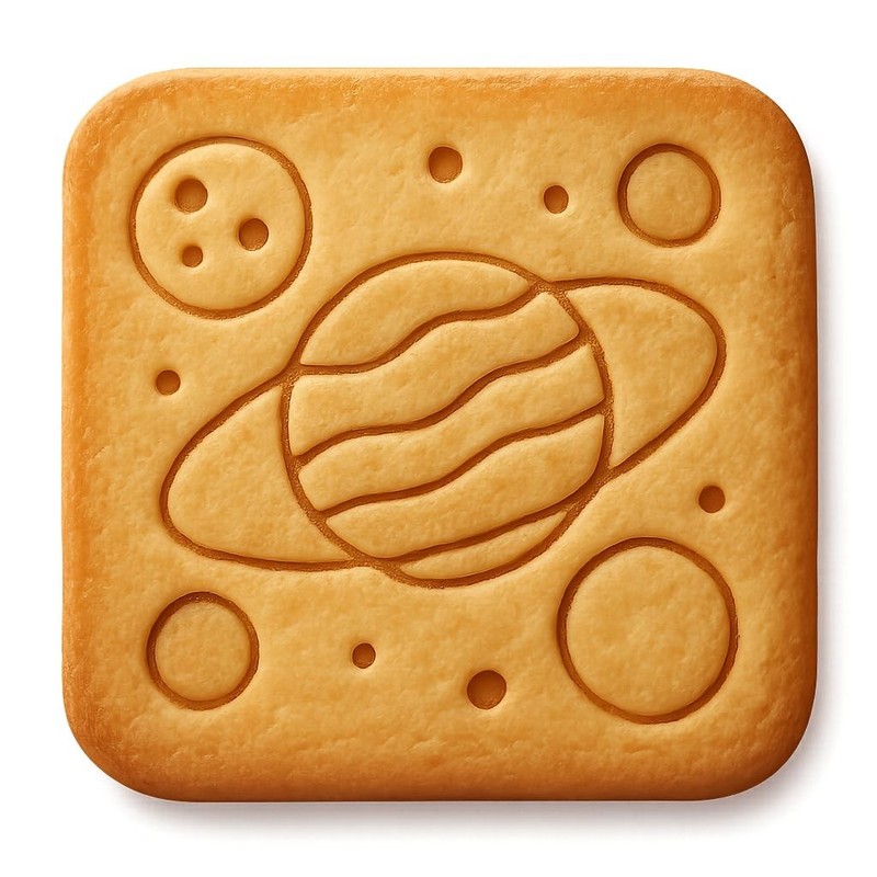 Orbiting Moons Planets Cookie Cutter & Stamp, Fondant & Clay – 4×4