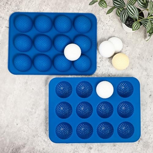 Golf Ball Chocolate Molds, Platinum Silicone Golf Ball Mold 12-Cavity, Golf gallery
