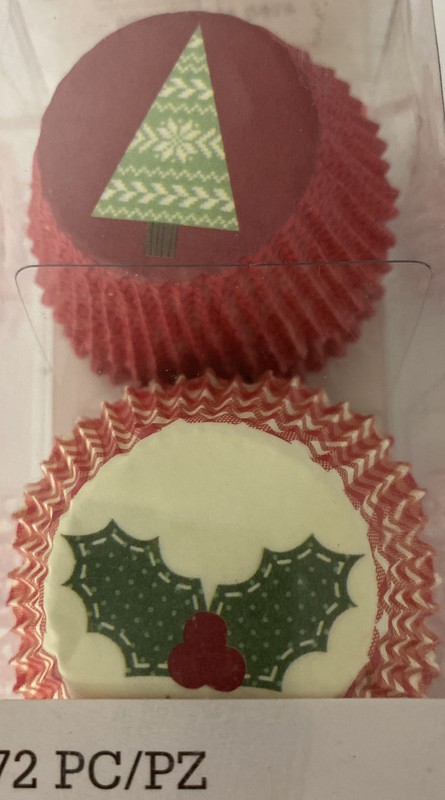MINI CHRISTMAS TREAT WRAPPER(72pc)Martha Stewart•Tree•Holly•Muffin•Candy•Holiday
