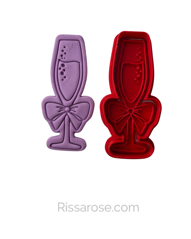 Mother's day cookie cutter and stamp set - spa facial bubble wine bathrobe slip gallery
