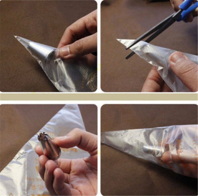 100pcs Plastic Disposable Pastry Bag Icing Piping Cake Cupcake Decorating Bags gallery
