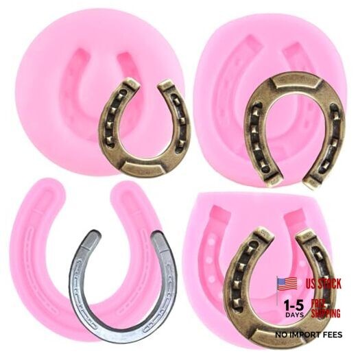 Horse Silicone Molds Horseshoe Hoof Fondant Molds Horseshoe Chocolate Style D