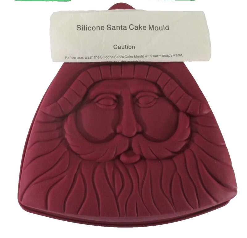 Santa Cake Mould Silicone + 2 Christmas Tree Moulds + Santa Mould Hard Plastic gallery