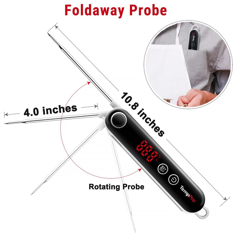 TP18 Instant Read Meat Thermometer Digital with Thermocouple Sensor, Cooking ... gallery
