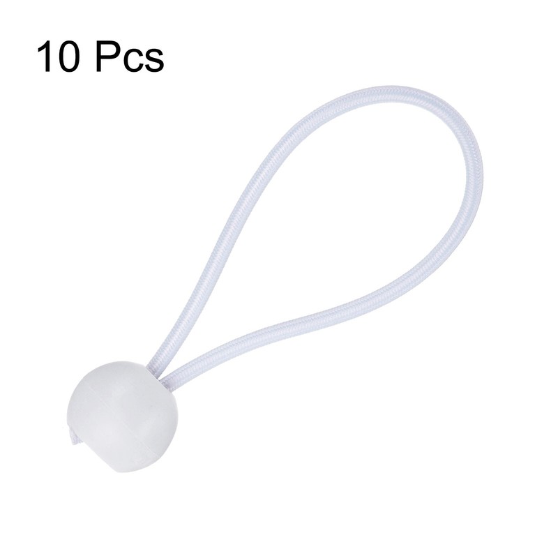 10Pcs Ball Bungee Cords 4" Heavy Duty Bungee Cord Balls for Tent Holding, White gallery