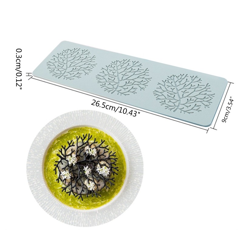 DIY 3 Style Flower Lace Coral Pattern Silicone Mould for Sugar Lace Craft Tools gallery