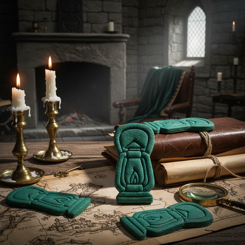 Hooded Cloak & Hurricane Lantern Cookie Cutters - gothic ghost castle mystery gallery