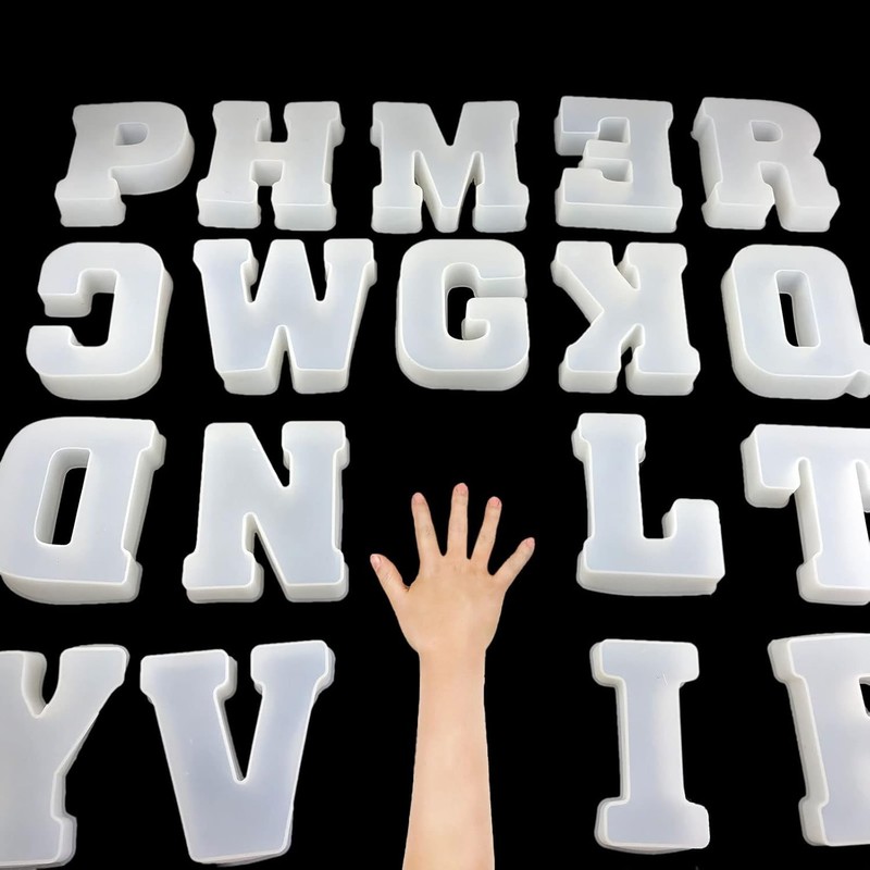 English Alphabet Resin Casting Mold gallery