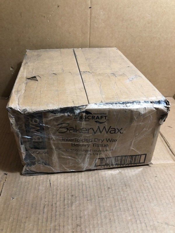 Bagcraft 10006 Interfolded Dry Wax Bakery Tissue (1000/BX, 10 BX/CT) New ** gallery