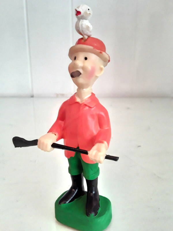 Vtg Wilton Whimsical 4.75″ Bewildered Duck Hunter Figurine Cake Topper w Rifle