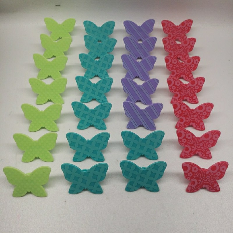 DecoPac • Butterfly • Cupcake Rings • Four (4) Colors/Colours • 28 Pieces