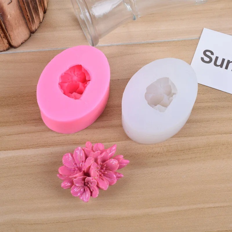 Silicone Mould Apple Cherry Blossom Form Small Shape Sugarcraft Mold Soap Mold gallery