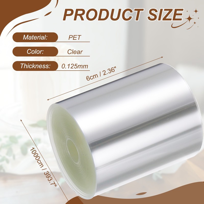 for 2.4 x 393.7 Inch Cake Collar, Acetate Sheets for Baking Clear Acetate Rolls gallery