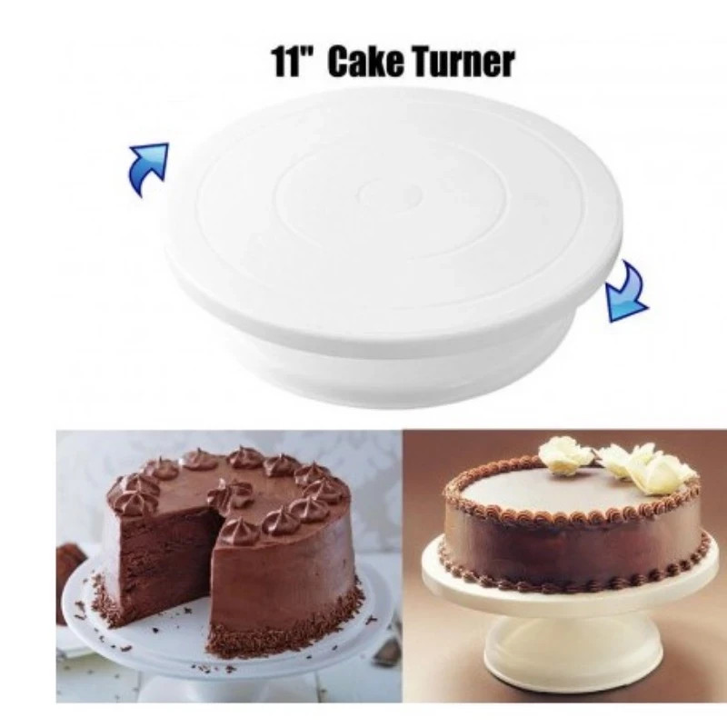 Kitchen Cake Stand Decorating Icing Rotating Revolving Turntable Display 28CM gallery