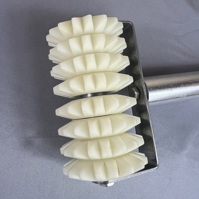 American Metal 8-Wheel Dough Docker – Pastry Roller Tool Stainless Steel gallery
