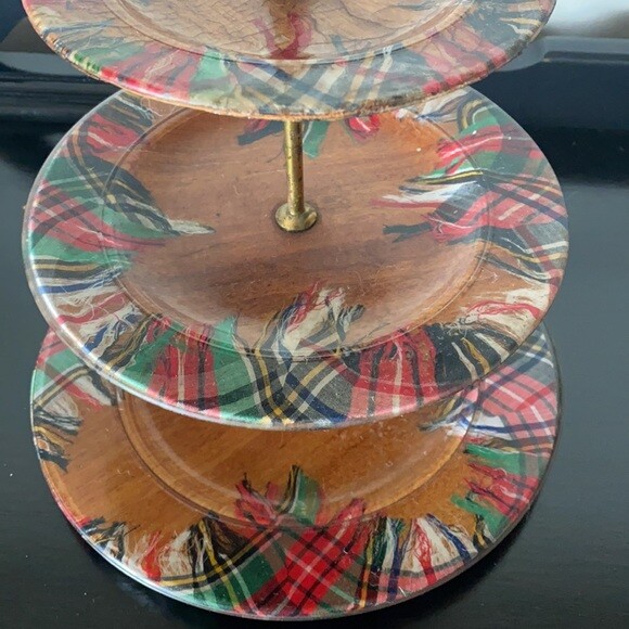 RARE Vintage 1940’s 3 Tier Dessert Stand gallery