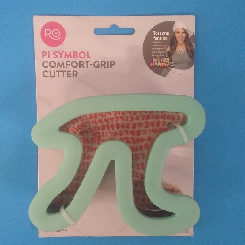 Rosanna Pansino PI Symbol Comfort Grip Cookie Cutter Wilton