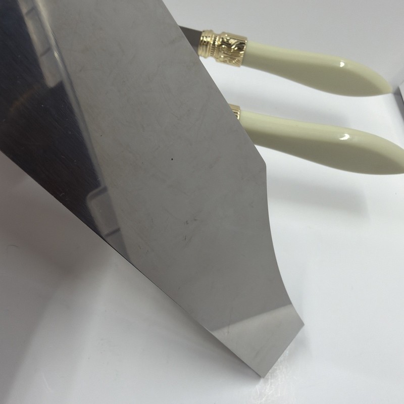 Debbie Meyer Cake Cutter Stainless Steel Set Lot of 2 Ivory gallery