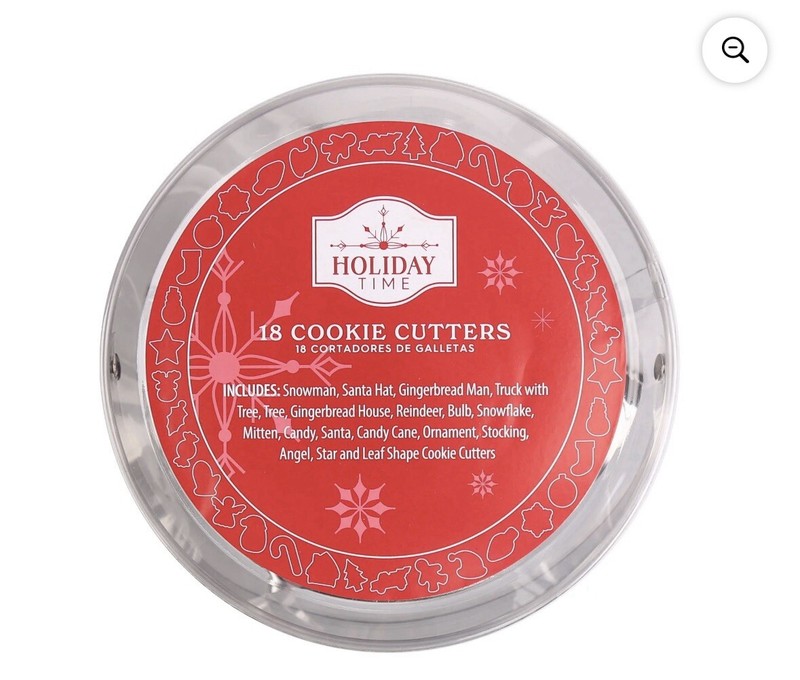 Holiday Time 18 Count Stainless Steel Christmas Cookie Cutters *New* gallery