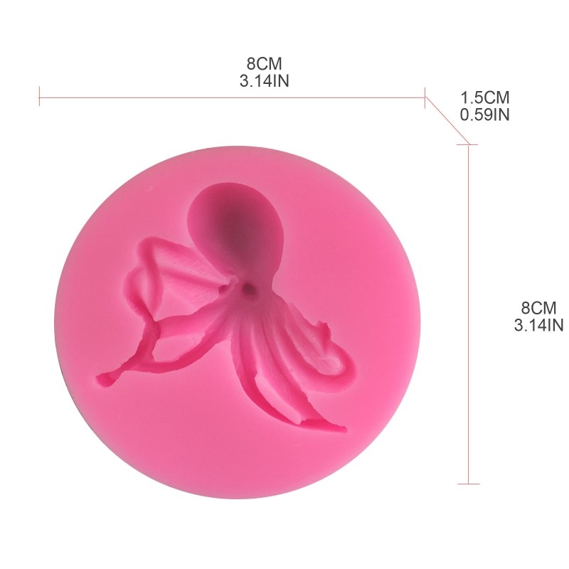 3D Octopus Silicone Resin Mold Cake Chocolate Decoration Pastry Dessert Fondant gallery