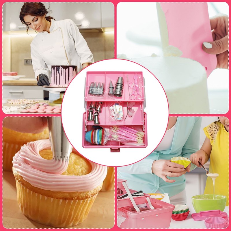 359Pcs Cake Decorating Kit Full Piping Tip Set for Icing Dessert Cupcake Cookie gallery