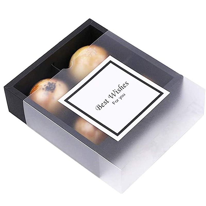 15 PCS Cupcake Box With Insert Window Food Grade Paper Pastry Container