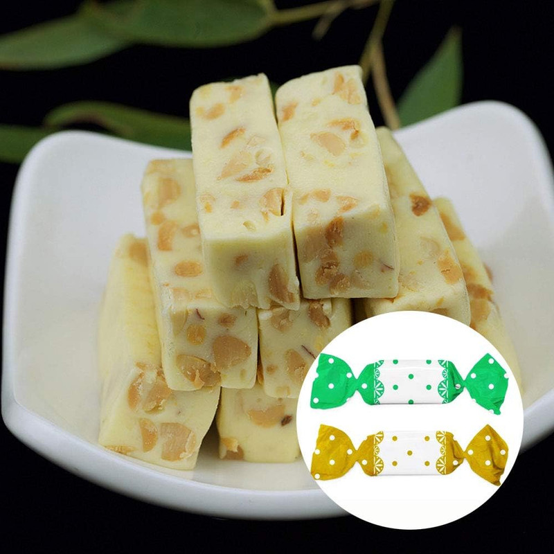 400 Pcs Candy Wrappers Twisting Wax Paper Sweets Chocolate Dot Baking Paper gallery