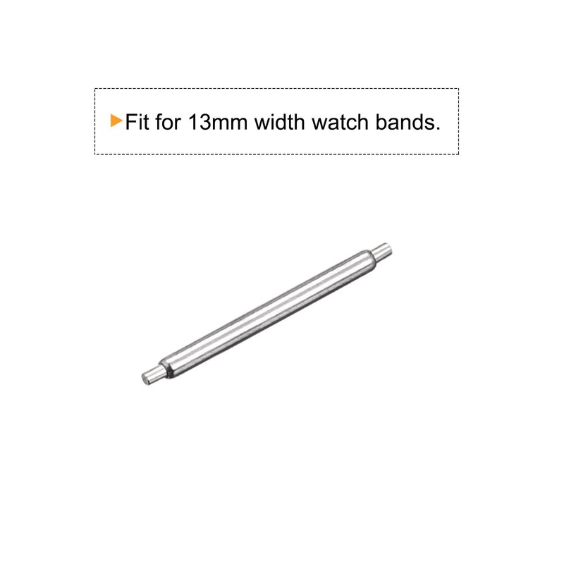 20pcs Watch Strap Pins 13mm Steel Spring Bar Pins 1.2mm Dia gallery