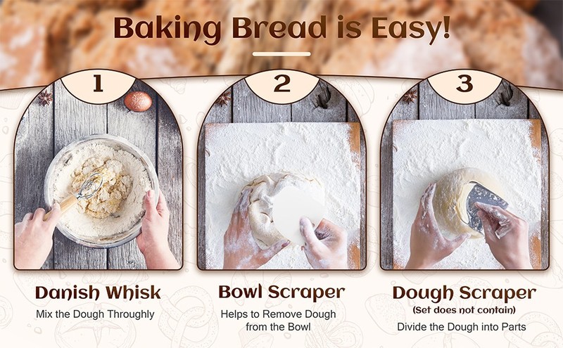 Banneton Bread Proofing Basket Set of 2, 9 Inch Round Sourdough Proofing gallery
