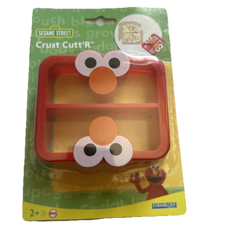 Vintage Sesame Street Crust Cutt’R Elmo Sandwich Crust Cutter with Stamp