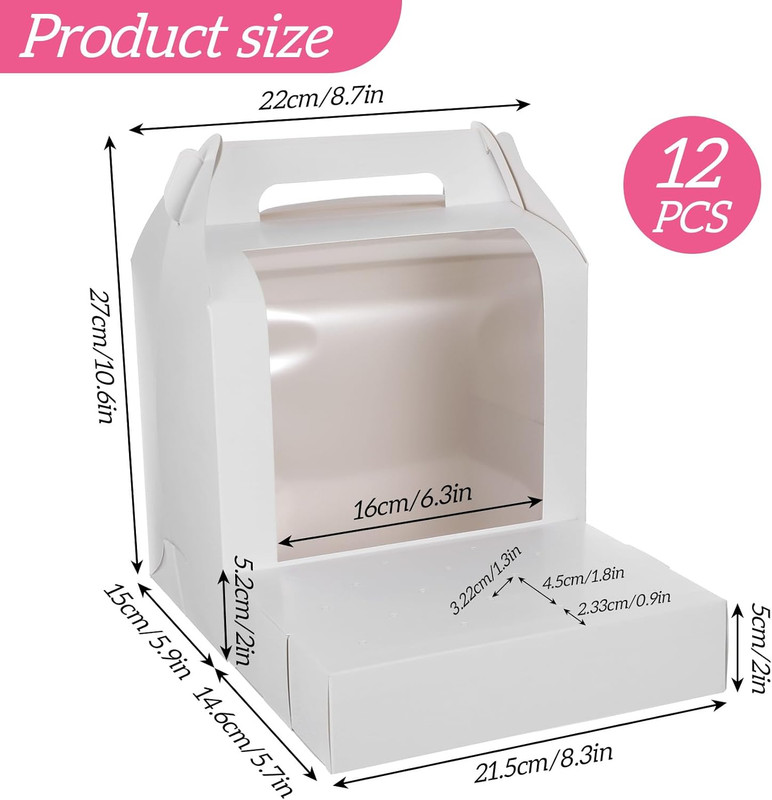 12 Pack Cake Pop Boxes, 18 Holes Cakes Pop Holder White Cake Pops Packaging Boxe gallery