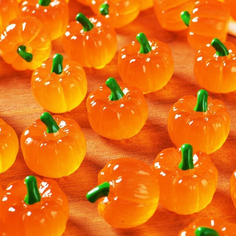 40 Pieces Miniature Pumpkins Decorat Fake Vetables Pumpkin Table