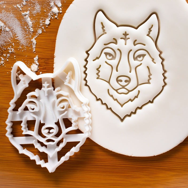 Wolf Head Cookie Cutter – wildlife animal werewolf woodland forest fairy tale