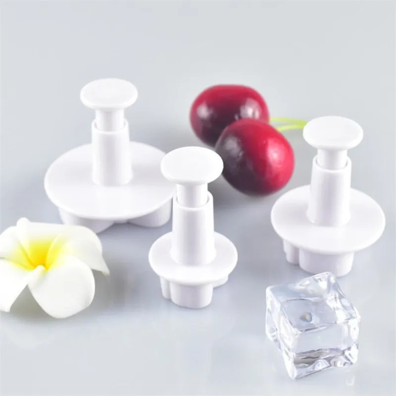 3pcs/set DIY Bow Knot Ties Bakeware Cookie Plunger Cutter Molds Embossed gallery