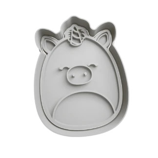 Squishmallows Kennedy Unicorn Cookie Cutter