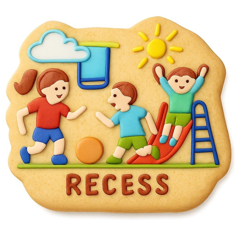 Recess Play Cookie Cutter & Stamp, Fondant & Clay - 4x3.7 gallery